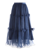 Luxury Bow-Detail Tulle Skirt